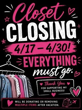 Closet Closing for VACATION